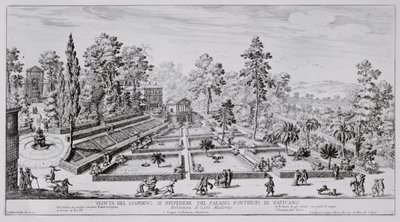 The Pleasure Garden and Pavilion of Pope Pius IV at the Vatican Palace by Giovanni Battista Falda